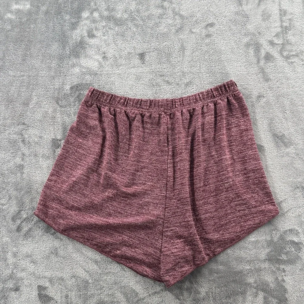 CUPSHE Pajama Set Womens Medium Burgundy Lace Back‎ Cami and Shorts 2pc Lounge